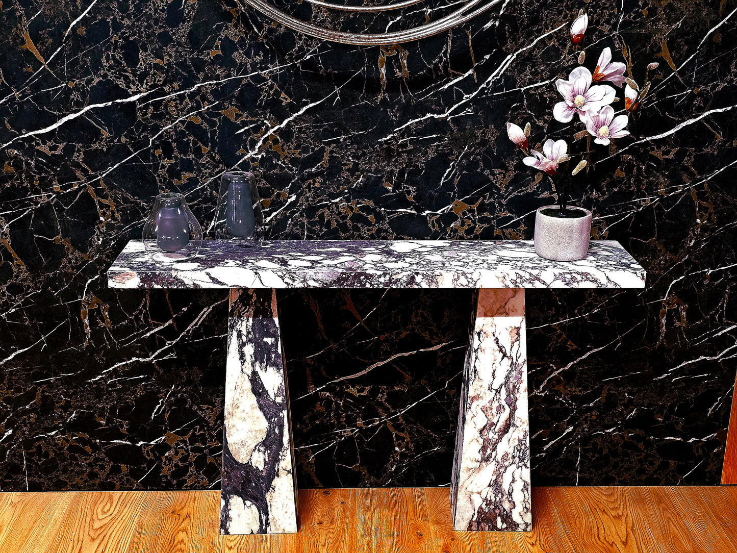 Calacatta Viola Consul Table