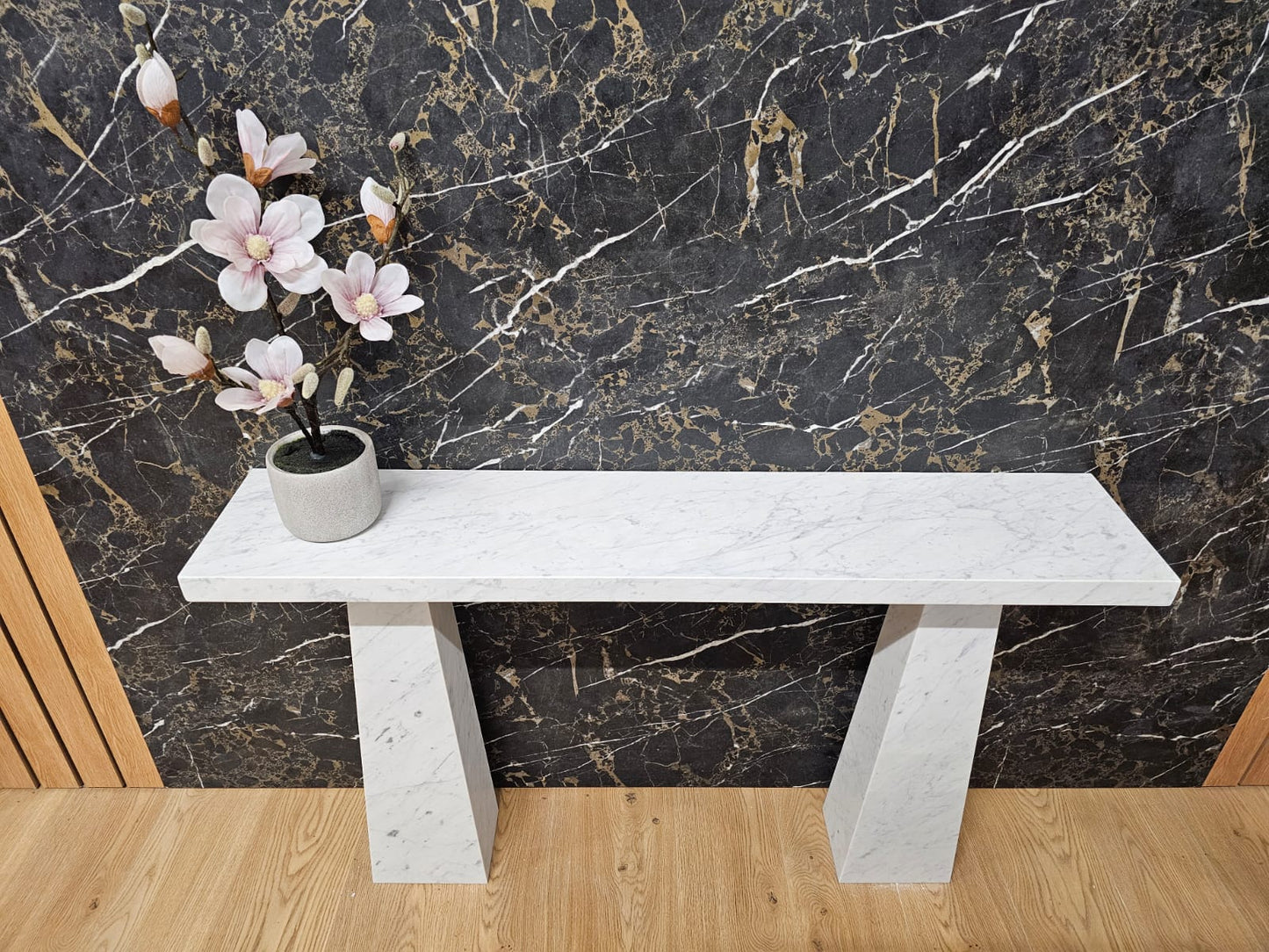 Carrara Marble Consul Table