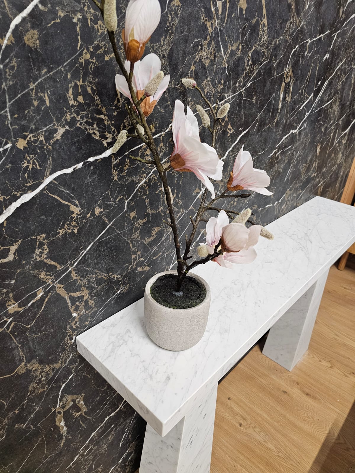 Carrara Marble Consul Table