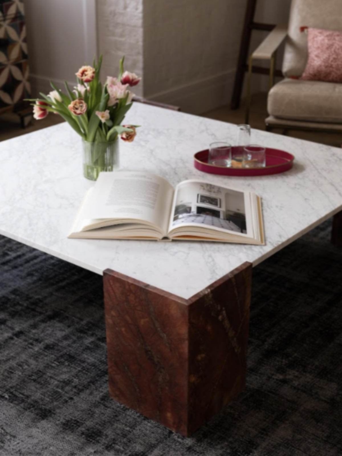 Carrara & Rosso Coffee Table