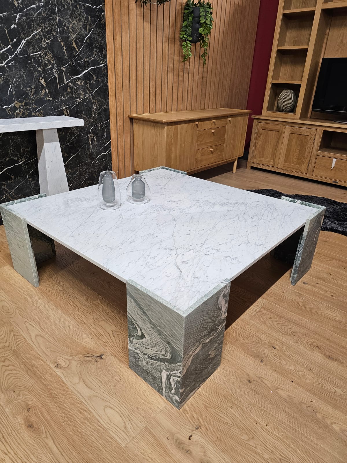 Carrara & Cipilino Marble Coffee Table