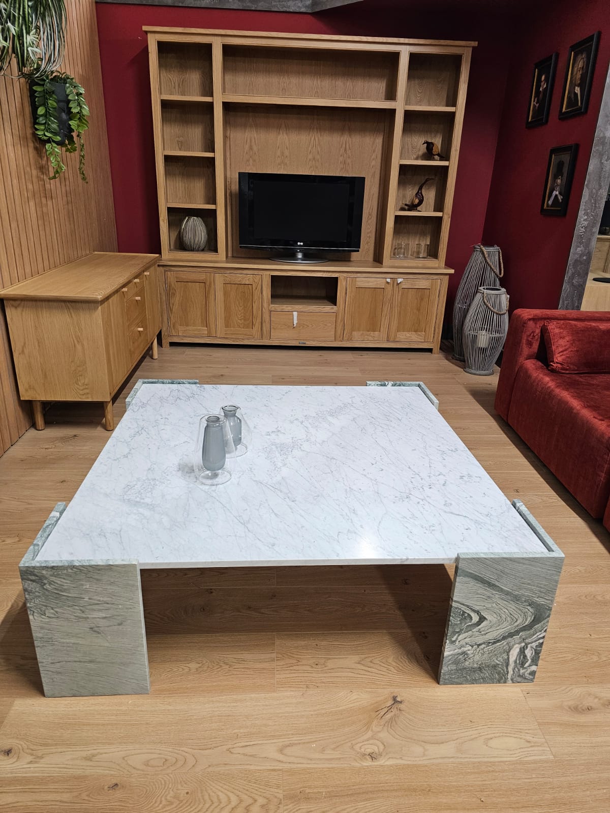 Carrara & Cipilino Marble Coffee Table