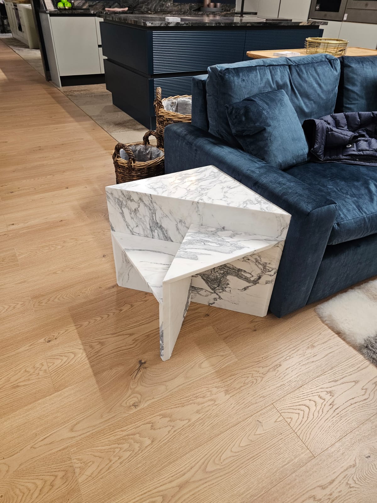 Arabescatto Honed Marble Nesting Tables