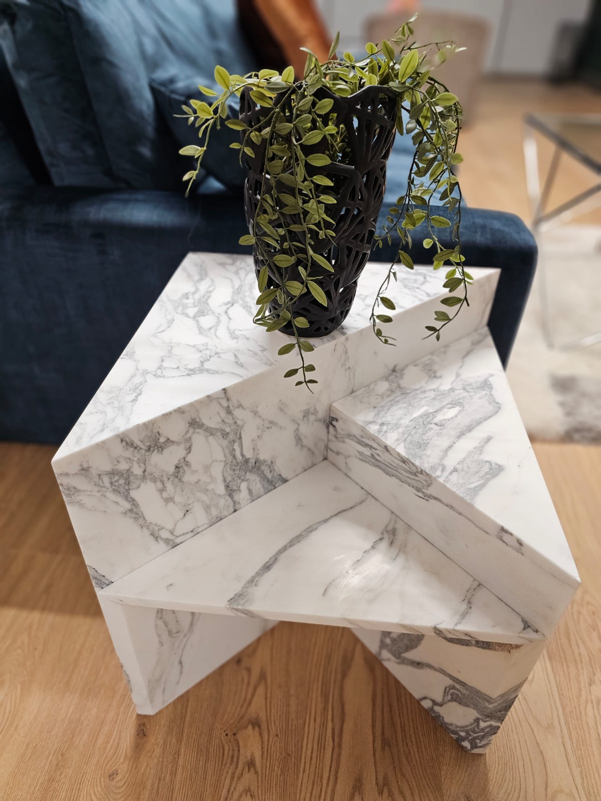 Arabescatto Honed Marble Nesting Tables