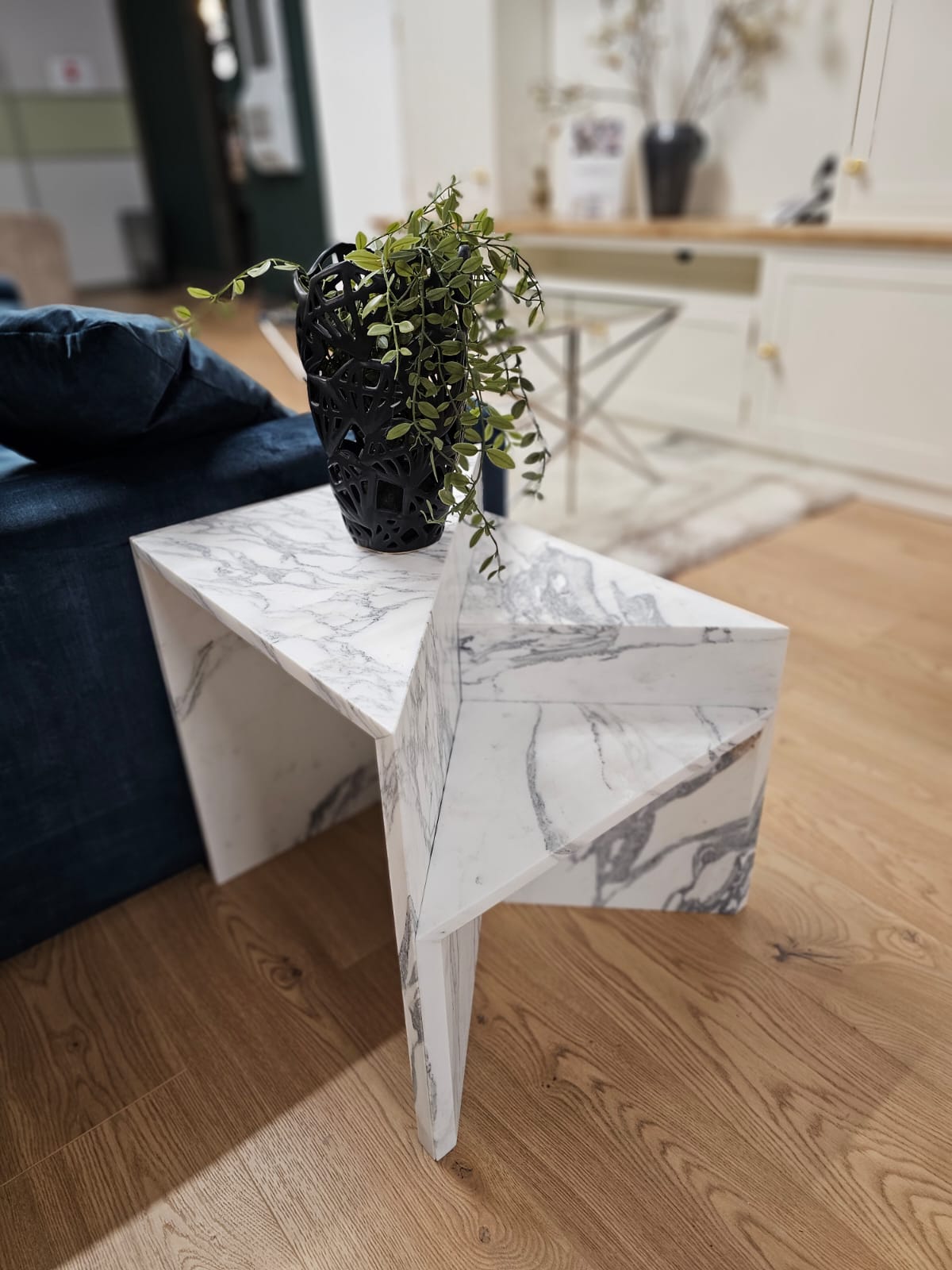 Arabescatto Honed Marble Nesting Tables